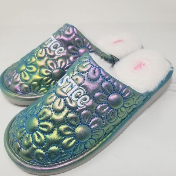 NWT. Justice House SLIPPERS. For lined. Cute, comfy. - Picture 1 of 15